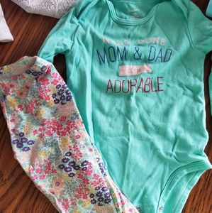 Carters 18month onsie set